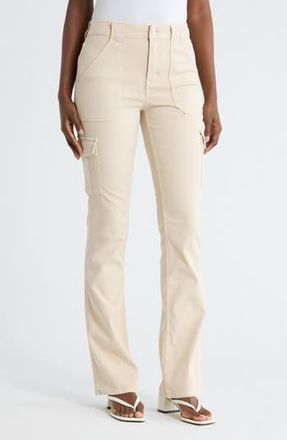 Sanctuary Hayden Sculpted Cotton Blend Bootcut Cargo Pants in Coconut Brown at Nordstrom Rack, Size 25