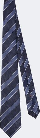 Ermenegildo Zegna Striped silk jacquard tie