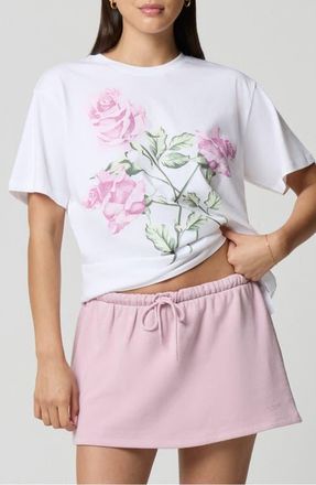 Florence By Mills Boyfriend Graphic T-Shirt in Bright White at Nordstrom, Size Xx-Small