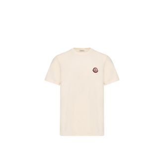 Moncler Moncler Logo Cotton Jersey T-shirt, Men, White, Size: 3xl