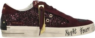 Crime London Schoenen, Dames, Rood, 37 EU, Leer, SK8 Deluxe
