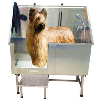 OEM Ba&ntilde;era Para Perros Apta Para Peluquer&iacute;as Caninas Ib&aacute;&ntilde;ez De Acero Inoxidable Ni&aacute;gara Con Puerta