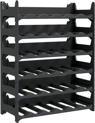 vidaXL Botellero para 36 botellas pp apilable Vidaxl