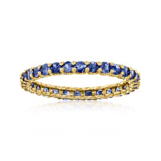 Ross-Simons Sapphire Eternity Band in 14kt Yellow Gold