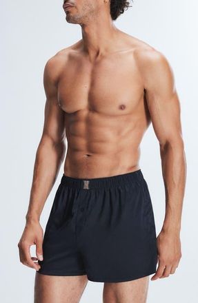 Savage x Fenty Savage X Satin Boxers in Black Caviar at Nordstrom, Size X-Small