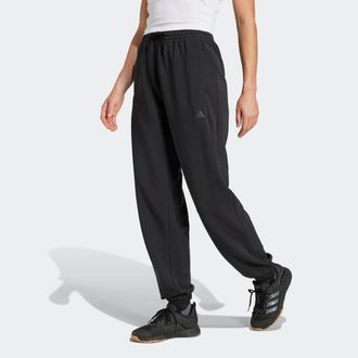 adidas Sporthose ADIDAS PERFORMANCE D4T KNIT PANT, Damen, Gr. M, N-Gr, schwarz, Obermaterial: 73% Polyester, 19% Baumwolle, 8% Elasthan, Hosen Sporthose