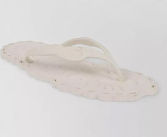 Zimmermann thong sandals matte finish scalloped edge