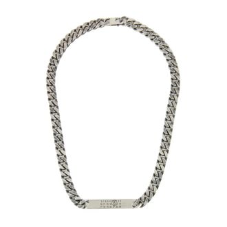 Maison Margiela Chain Necklace - Heren - Kettingen - Grijs - ONE Size - Accessoires