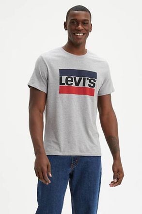Levi's Camiseta gr&aacute;fica de deporte - Hombre - 2XL - Gris / Grey