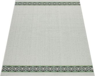 Paco Home Teppich »Ostende 541« rechteckig 4 mm Höhe Flachgewebe, mit Bordüre, In- und Outdoor geeignet, Wohnzimmer