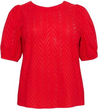 Kaffe Curve Donna, Camicette, Rosso, 6Xl, new