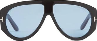Tom Ford Eyewear Occhiali da sole Bronson stile pilota - Nero
