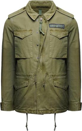 Aeronautica Field Jacket Ab 3044Uct 04233 - Heren - Zomerjassen - Groen - M - Katoen - Jassen