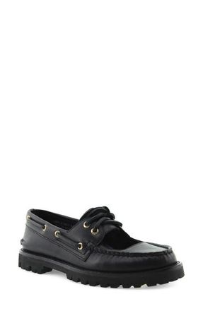 Sperry Top-Sider Mary Jane Lug Boat Shoe in Black at Nordstrom, Size 10.5
