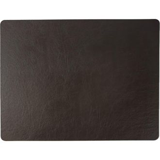 Frieling Davanti by Mattola Placemats Set of 6, Rectangular 16.5 x 12.5 Inch Indoor Outdoor Table Placemats in Dark Brown at Nordstrom
