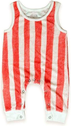 Miki Miette Drew Tank Romper in Red Stripe at Nordstrom, Size 12-18M