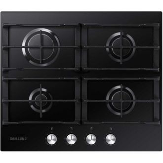 Samsung Na64h3010ak Placa De Gas Empotrada De 4 Quemadores, Vidrio Negro