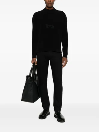 Emporio Armani Slim-Fit Jeans - Black