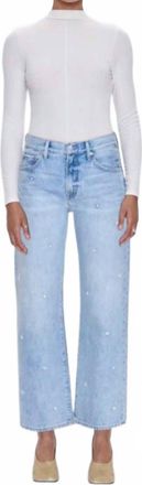 Pistola Denim Lexi Mid Straight Bow Jeans In Stellar Vintage
