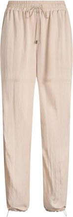 Liu Jo Enkellange joggingbroek - Dames - Straight fit broeken - Beige - L - Broeken