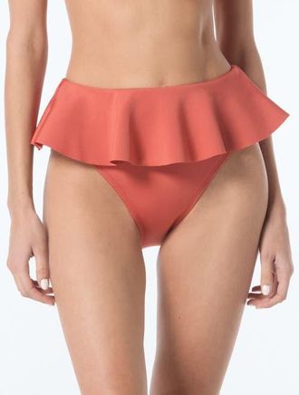 Vince Camuto Scuba Knit Skirted Swim Bottom in Cinnabar at Nordstrom, Size Medium