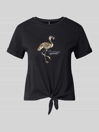 Only Regular Fit T-Shirt aus reiner Baumwolle Modell DORA LIFE in Black, Gr&ouml;&szlig;e XL