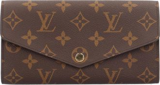 Louis Vuitton Monogram Brown Monogram Long Wallet (Bi-Fold) (Pre-Owned)