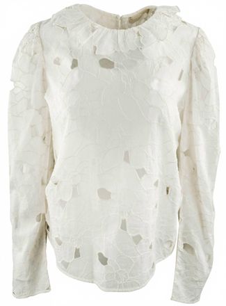 Ulla Johnson Womens Enid Top In Chalk