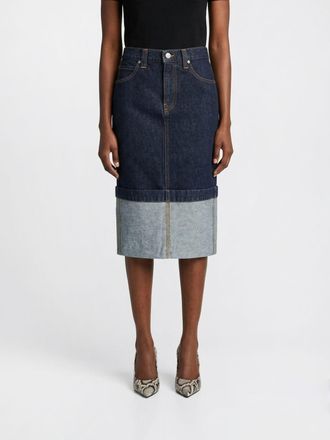 Khaite Gonna midi Khaite in denim di cotone