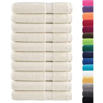 vidaXL Toallas De Sauna Solund 10 Unidades Crema 80x200 Cm 600 Gsm Vidaxl
