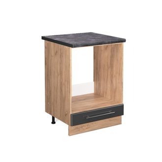 Vicco Armario Para Horno Empotrado Fame-line, Antracita Alto Brillo, 60 Cm, Et Antracita Vicco