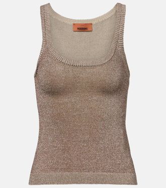 Missoni Knitted lam&eacute; tank top