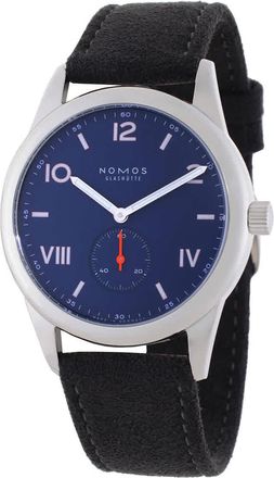 NOMOS Glash&uuml;tte Club Campus 38 Hand Wind Dark Blue Dial Watch 722