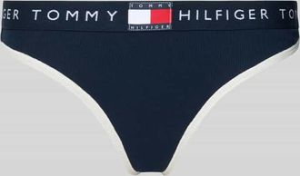 Tommy Hilfiger String aus Baumwoll-Mix in Dunkelblau, Gr&ouml;&szlig;e XS