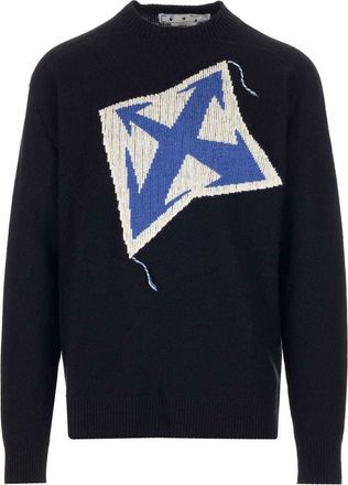 Off-white Arrows Intarsia Wool Jumper OMHE125F22KNI0021045