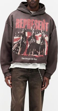 Represent Dream On Tour Graphic Sweatshirt in Sun Fade Grey at Nordstrom, Size Xx-Large