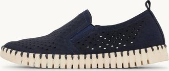 Ilse Jacobsen Womens Tulip Slip Ons In Dark Indigo
