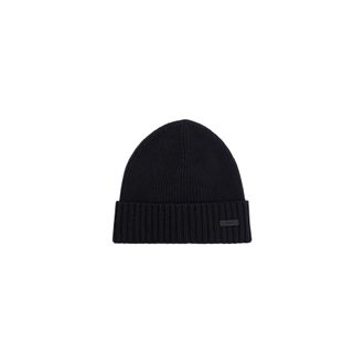 HUGO BOSS Fati Beanie - unisex - Accessoires - Blauw - Maat: ONE Size Wol