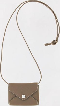 Tory Burch Portacarte di credito con tracolla Lanyard Tory Burch in pelle a grana