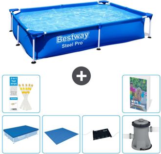 Bestway Piscina Bestway Steel Pro Rectangular - 221x150x43 Cm - 7-piezas S40