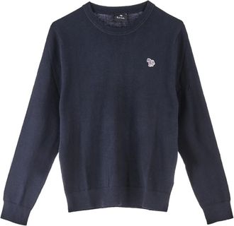 Paul Smith Sweatshirts, male, Black, Size: L Maglia Girocollo Zebra