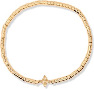 Brook & York Bella Birthstone Beaded Stretch Bracelet in Gold November at Nordstrom