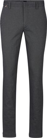 HUGO BOSS Mens Kaito1 Solid Patterned Slim Chinos in Silver - Size 38W/32L