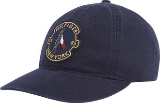 Tommy Hilfiger Baseball Cap TOMMY HILFIGER TH GRAPHIC WASHED 6 PANEL CAP, Herren, blau (space blau), Web, Baumwolle, unifarben, Caps Baseball Cap, Gr&ouml;ssenverstellbar