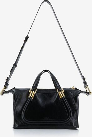 Chlo&eacute; Hand- und Schultertasche aus gl&auml;nzendem Leder Paraty 24 Small