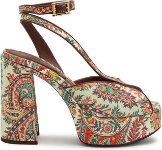 Etro Paisley-print Platform Sandals - Multicoloured - 37 (IT37 / UK4)