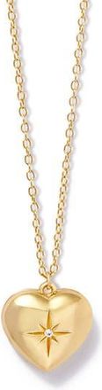 Astley Clarke Gold Mini Heart Locket Necklace at Nordstrom, Size 18