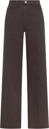 Seventy Jeans a gamba larga a vita alta - - Jeans - Donna - Marrone - M