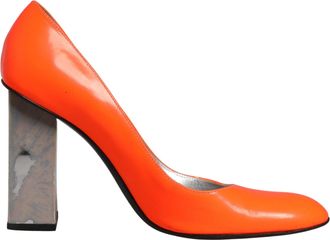 Dolce & Gabbana Orange Patent Leather Heels Pumps Womens Shoes (Pre-Owned)