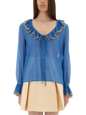 Valentino Garavani Light Georgette Print Plusdepois Shirt
